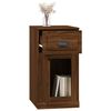 vidaXL Side Cabinet with Drawer Brown Oak 40x50x75 cm Engineered Wood