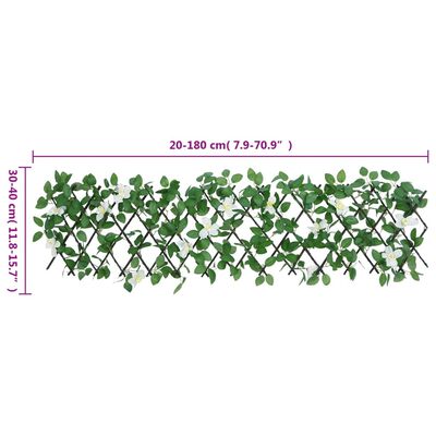 vidaXL Artificial Ivy Trellis Expandable Green 180x30 cm