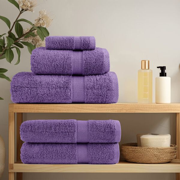 vidaXL Premium Shower Towels SOLUND 2 pcs Purple 70x140 cm 600 gsm