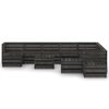 vidaXL 12 Piece Garden Lounge Set Grey Impregnated Pinewood
