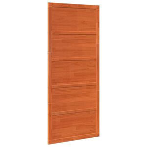 vidaXL Barn Door 80 x 2.5 x 208 cm Solid Pine Wood Wax Brown