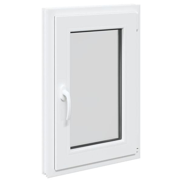 vidaXL Basement Window "RISOR" 50x75 cm Tilt&Turn DIN Right White