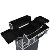 vidaXL Make-up Trolley Aluminium Black