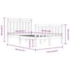 vidaXL Bed Frame without Mattress 120x190 cm Small Double Solid Wood