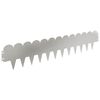 vidaXL Lawn Edging 20 pcs 103 x 20 cm Steel Silver