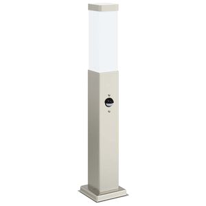 vidaXL Bollard Light with Sensor 50 cm Stainless Steel IP44