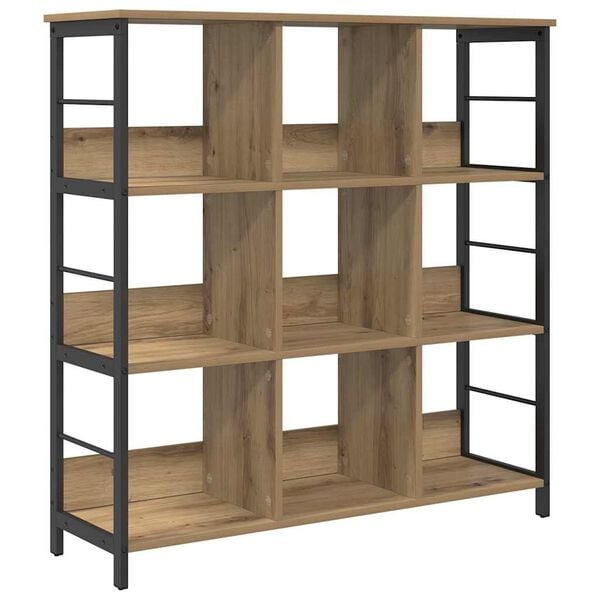 vidaXL Bookshelf Artisan Oak 102 x 32 x 104.5 cm Engineered Wood