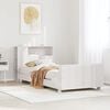 vidaXL Bed Frame without Mattress White 100x200 cm Solid Wood Pine