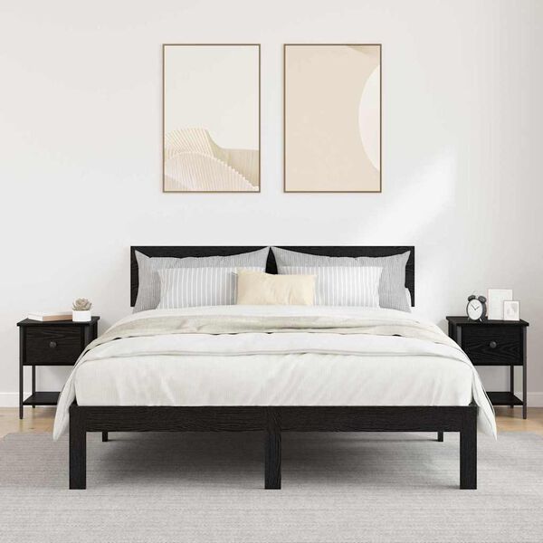 vidaXL Bedside Cabinet 2 pcs Old Wood 35 x 35 x 20 cm Engineered Wood