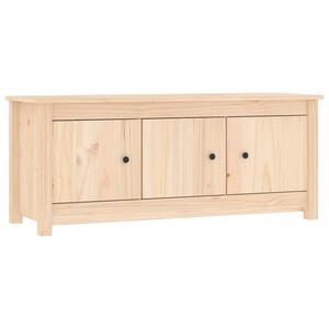 vidaXL Shoe Cabinet 110x38x45,5 cm Solid Wood Pine
