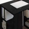 vidaXL Desk with Shelf Black Oak 90 x 50 x 75 cm Engineered Wood