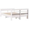 vidaXL Bed Frame without Mattress White 120x200 cm Solid Wood Pine