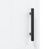 vidaXL Highboard High Gloss White 34.5x34x180 cm Engineered Wood