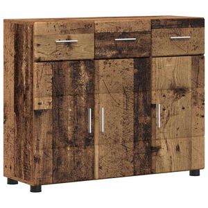vidaXL Sideboard FLORIN 88.5 x 30.5 x 73 cm Old Wood Engineered Wood