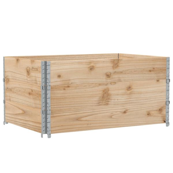 vidaXL Pallet Collars 3 pcs 120x80 cm Solid Wood Pine