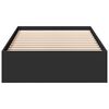 vidaXL Bed Frame with Drawers without Mattress Black 100x200 cm
