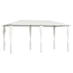 vidaXL Gazebo | Cream | Fabric, Steel | 2.98x5.3x2.59 m | Durable | Gazebo
