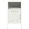 vidaXL Bedside Cabinets 2 pcs White 36x39x68 cm Steel