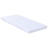 vidaXL Bed Frame with Mattress White 80 x 200 cm Solid Pine Wood