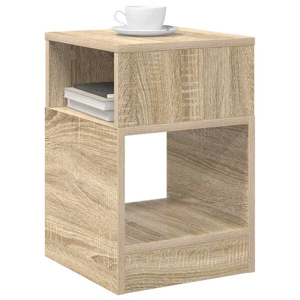 vidaXL End Table Sonoma Oak 30.5 x 30 x 45 cm Engineered Wood