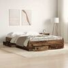 vidaXL Bed Frame with Drawer Old Wood 160 x 200 cm Engineered Wood