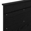 vidaXL Bed Frame with Mattress Black 75 x 190 cm Solid Pine Wood