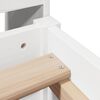 vidaXL Bookcase Bed without Mattress White 90x200cm Solid Wood Pine