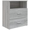 vidaXL Bed Cabinets 2 pcs Grey Sonoma 50x32x60 cm