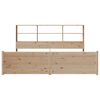 vidaXL Bookcase Bed without Mattress 180x200 cm Super King Solid Wood Pine