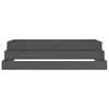 vidaXL Planter Grey 110x110x27 cm Solid Wood Pine