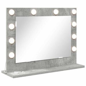 vidaXL Vanity Mirror with Mirror Concrete Grey 60 x 45 x 18 cm