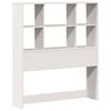 vidaXL Bookcase Bed without Mattress White 90x190 cm Single Solid Wood Pine