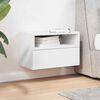 vidaXL Wall-mounted Bedside Cabinet White 45x26x28.5 cm