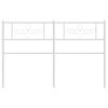 vidaXL Metal Headboard White 150 cm