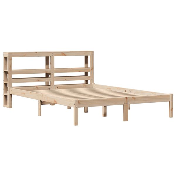 vidaXL Bed Frame without Mattress 140x200 cm Solid Wood Pine