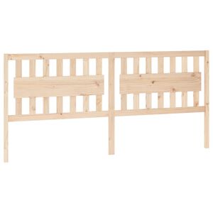 vidaXL Bed Headboard 205.5x4x100 cm Solid Wood Pine