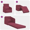 vidaXL Sofa Bed Wine Red 65 x 80 x 83 cm Velvet