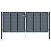 vidaXL Fence Gate Anthracite 306x175 cm Steel