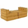 vidaXL Modular Sofa 4 pcs Yellow Fabric