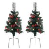 vidaXL Artificial Pathway Christmas Trees 2 pcs 76 cm PVC