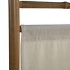 vidaXL Folding 3-Panel Room Divider Bamboo and Canvas 120 cm