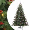 vidaXL Artificial Christmas Tree with 300 LEDs Green 210 cm