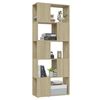 vidaXL Book Cabinet Room Divider Sonoma Oak 60x24x155 cm