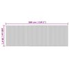 vidaXL Rug Rectangular Nature 100x300 cm Bamboo