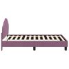 vidaXL Children's Bed Frame with Headboard Purple 80 x 160 cm Velvet