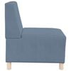 vidaXL Modular Sofa Unit Armless 2 pcs Blue 55 x 74 x 82 cm