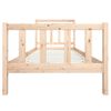 vidaXL Bed Frame without Mattress Solid Wood 100x200 cm (810072+814079)