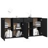 vidaXL Sideboard Black 160x36x75 cm Engineered Wood