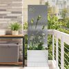 vidaXL Garden Privacy Screen Sliver 50 x 140 cm Stainless steel