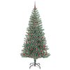vidaXL Artificial Christmas Tree Snow Flocked with LED Light 210 cm